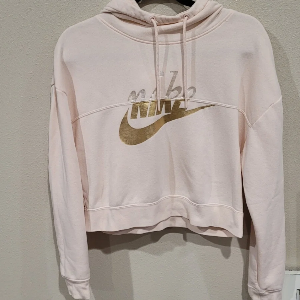 Nike‎ Clash Metallic Crop Hoodie Womens XS
